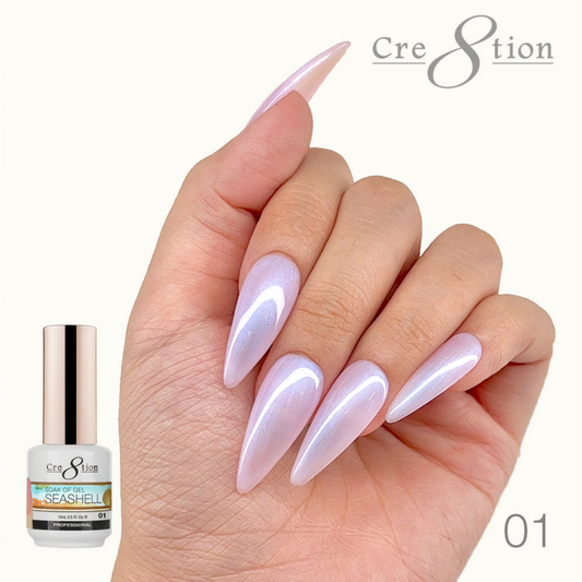 Cre8tion Soak Off Gel Seashell 0.5oz 01