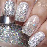 Cre8tion Nail Art Glitter 0.5oz 10