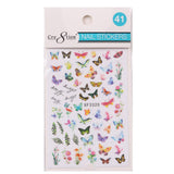 Cre8tion Nail Art Sticker Flower (26 Styles)