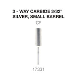 Cre8tion 3-Way Carbide Silver, Small Barrel 3/32"