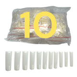 HNS NATURAL SQUARE STRAIGHT NAIL TIP