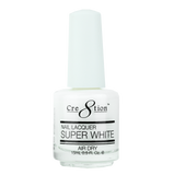 Cre8tion Nail Lacquer SUPER WHITE Air Dry 0.5oz