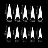 Cre8tion Special Shape - 02 Long Stiletto Nails 600 pcs./box