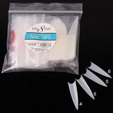 Cre8tion Shape Nail Tips - 02 Stiletto Refill Bag #4, #5, #5, #6 200 tips/bag