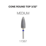 Cre8tion Cone Round Top Nail Filing Bit 3/32"