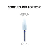 Cre8tion CERAMIC Cone Round Top Nail Filing Bit 3/32"