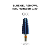 Cre8tion Blue Gel Removal Nail Filing Bit  3/32"