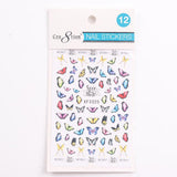 Cre8tion Nail Art Sticker Butterfly (42 Styles)