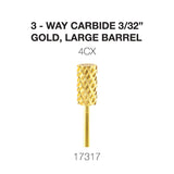 Cre8tion 3-Way Carbide Gold, Large Barrel 3/32"