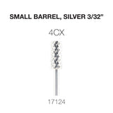 Cre8tion Carbide Small Barrel, Silver 3/32"