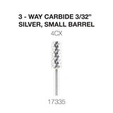 Cre8tion 3-Way Carbide Silver, Small Barrel 3/32"
