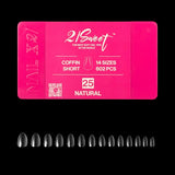 21Sweet Soft Gel Tip Box, Coffin, Natural, 602 pcs [50% Off]