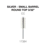 Cre8tion Silver Carbide- Small Barrel-Round Top- 3/32"