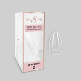 Cre8tion Soft Gel Tips - ALMOND Refill Tip (100pcs/box)