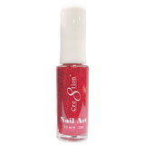 Cre8tion Detailing Nail Art Lacquer 0.25oz 08 Red Glitter