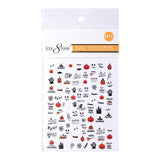 Cre8tion Nail Art Stickers - Halloween (14 Styles)