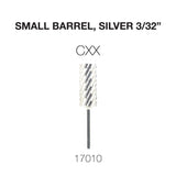 Cre8tion Carbide Small Barrel, Silver 3/32"