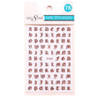 Cre8tion Nail Art Sticker Alphabet Rose Gold 78