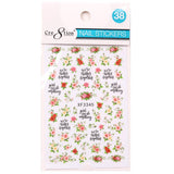 Cre8tion Nail Art Sticker Flower (26 Styles)