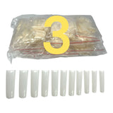 HNS NATURAL SQUARE STRAIGHT NAIL TIP