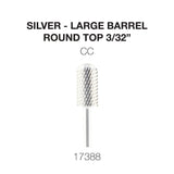 Cre8tion Silver Carbide- Large Barrel-Round Top- 3/32"