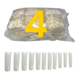 HNS NATURAL SQUARE STRAIGHT NAIL TIP