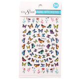 Cre8tion Nail Art Sticker Butterfly (42 Styles)