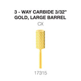 Cre8tion 3-Way Carbide Gold, Large Barrel 3/32"