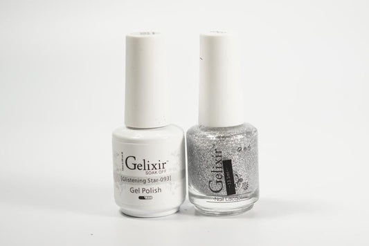 Gelixir Nail Polish Gel & Matching Lacquer Glistening Star 1 PK #093