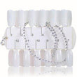 Cre8tion Nail Tip Display 2 X 12 pcs =24 pcs Natural