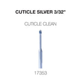 Cre8tion Cuticle Clean Carbide Bit, Silver 3/32"