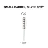 Cre8tion Carbide Small Barrel, Silver 3/32"