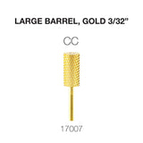 Cre8tion Carbide Large Barrel, Gold 3/32"