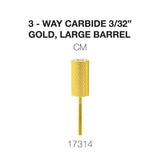 Cre8tion 3-Way Carbide Gold, Large Barrel 3/32"