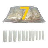 HNS NATURAL SQUARE STRAIGHT NAIL TIP