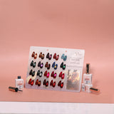 Cre8tion Cat Eye Season of Warmth Collection - Full Set 20 Colors w/ 1 Calendar Display