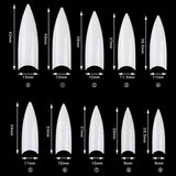Cre8tion Special Shape - 12 Wide Stiletto 500 pcs./box