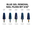 Cre8tion Blue Gel Removal Nail Filing Bit  3/32"