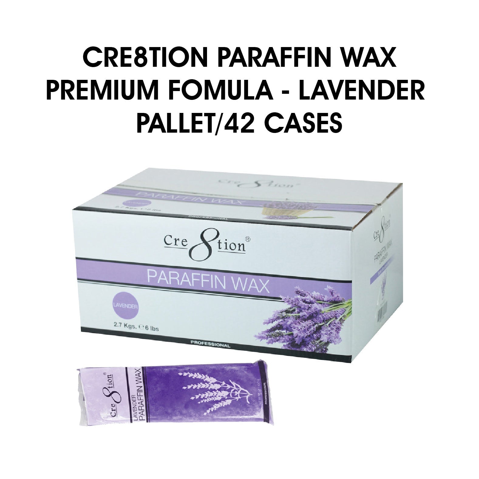 Cre8tion Paraffin Wax Lavender - Premium Fomula