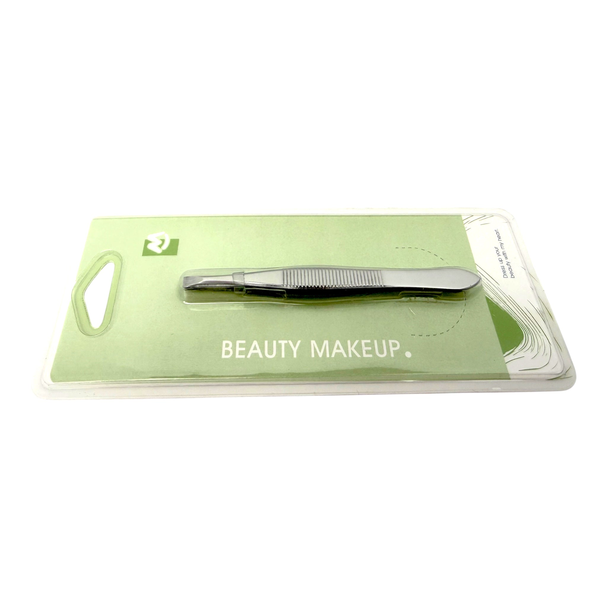 Beauty Makeup Stainless Steel Eyebrow Clip Flat Eyebrow Tweezers, Eyebrow Trimming Tweezers Face Hair Removal Tools