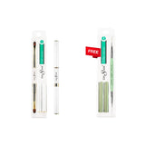 [Bonus Combo] Cre8tion Duo Nail Art Brush Square #12273 - with 1 Free Mini Striper Duo Nail Art Brush #12221