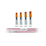 [Bonus Combo] Cre8tion Light Brown Hair Gel Brush Square Combo 4 sizes #04, #06, #08, #10