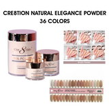 Cre8tion Natural Elegance Powder - Full Set 36 Colors w/ 1 Set Color Chart