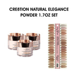 Cre8tion Natural Elegance Powder - Full Set 36 Colors w/ 1 Set Color Chart