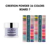 Cre8tion Matching Color - 36 colors Board 7 #217-#252 w/ 2 Color Chart