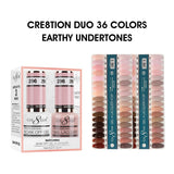 Cre8tion Matching Color - Earthy Undertones Collection - 36 Colors w/ 2 Color Chart