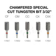 Cre8tion Chamfered Special Cut Tungsten Bit 3/32"