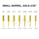 Cre8tion Carbide Small Barrel, Gold 3/32"