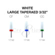 Cre8tion White Ceramic - Large Tapered - 3/32"