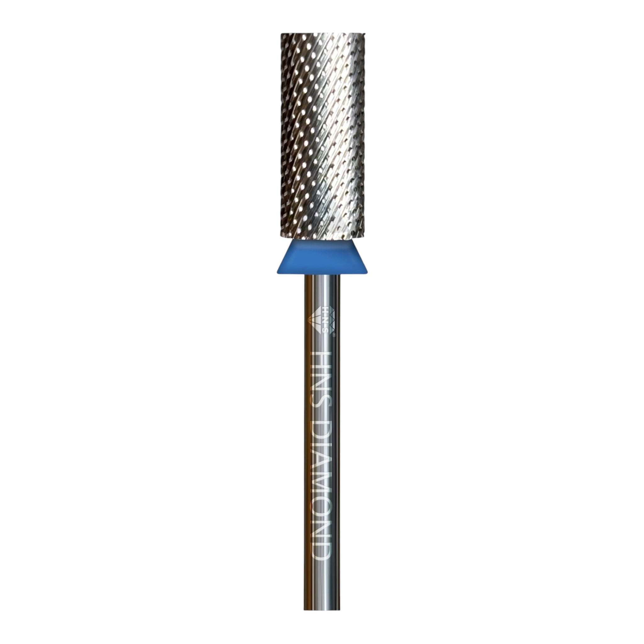 HNS DIAMOND NAIL DRILL BITS 3/32" LARGE BARREL  CROSS CUT (SILVER)